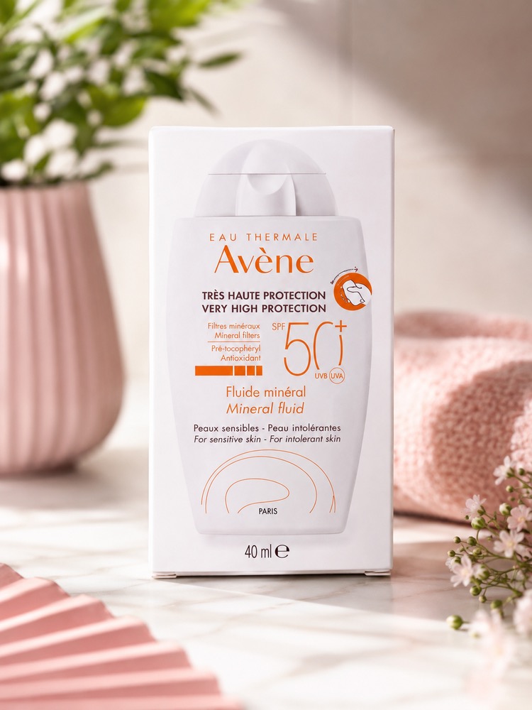 ضد آفتاب مینرال اون Avène Fluide Mineral SPF50+ حجم 40 میلیلیتر