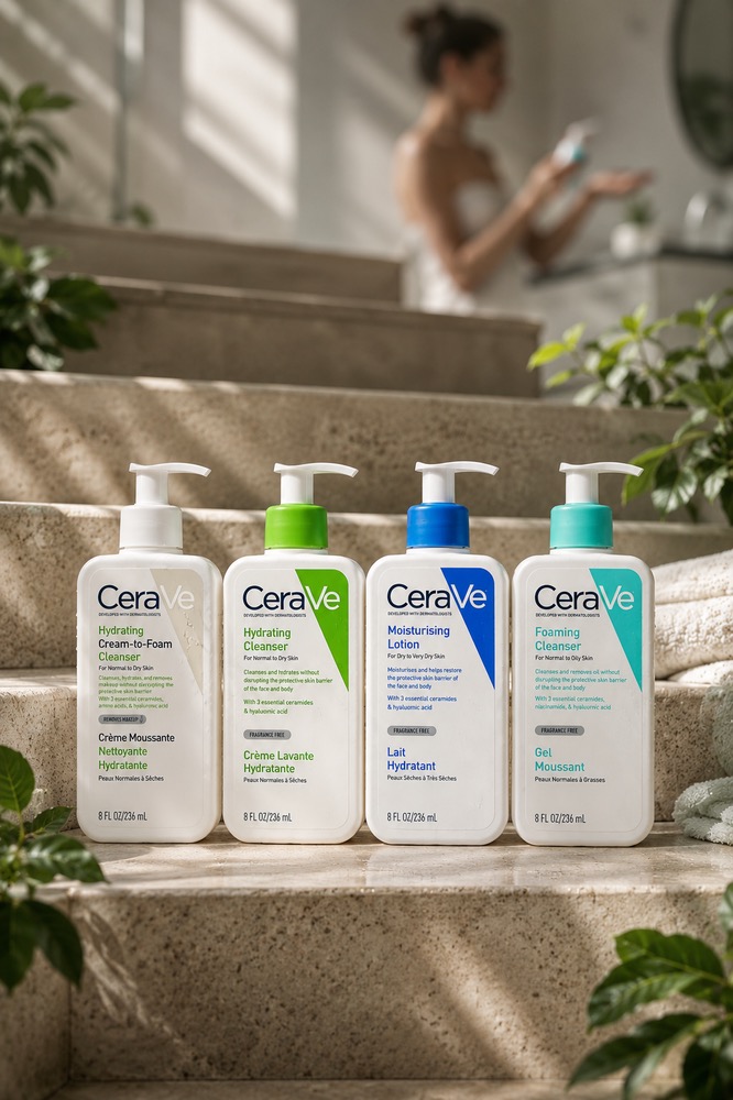 پک کامل محصولات سراوی (CeraVe) | شوینده، فوم، آبرسان و مرطوب کننده اصل
