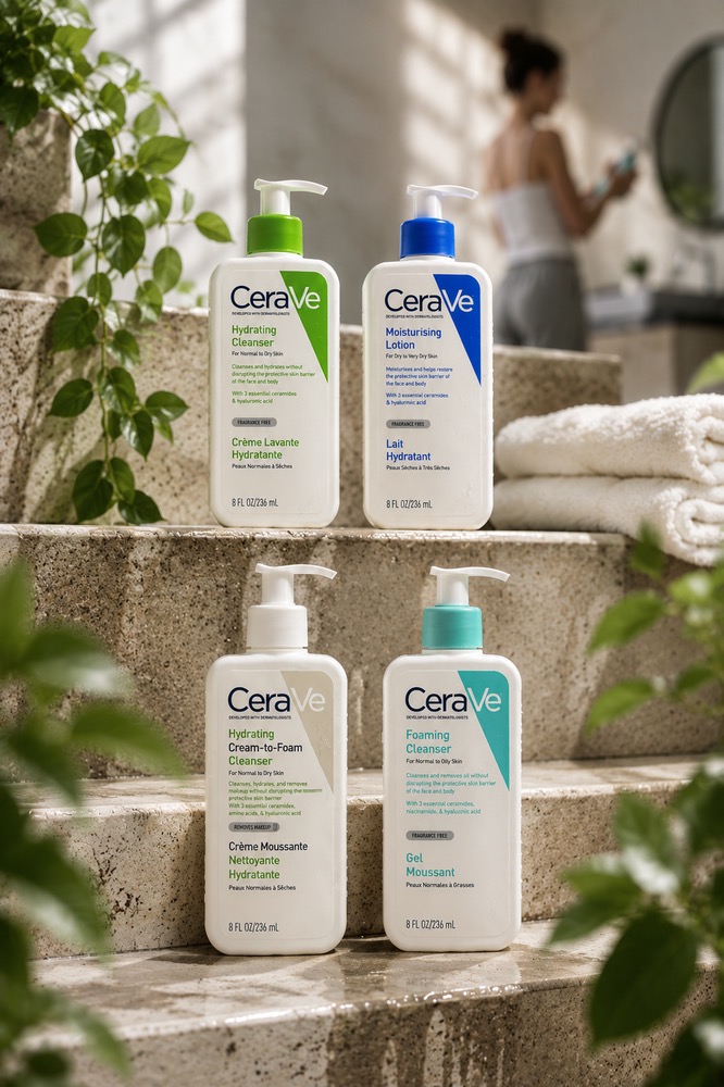 پک کامل محصولات سراوی (CeraVe) | شوینده، فوم، آبرسان و مرطوب کننده اصل
