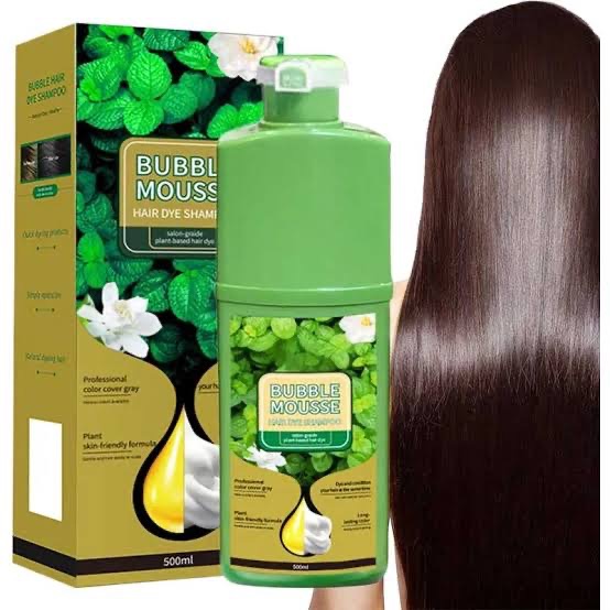 شامپو رنگ موی گیاهی Bright Face Bubble Mousse | رنگ و مراقبت همزمان با فرمول طبیعی